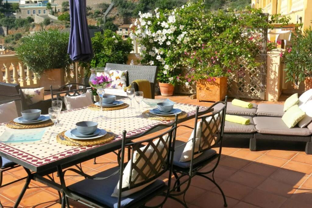 Apartamento En El Puerto De Soller Con Gran Terraza Privada Y Vistas Al Mar. Piscina Comunitaria. Localizado En Un Zona Tranquila Y Muy Soleada. Wifi Gratis Disponible. Parking. Apartment Exterior photo